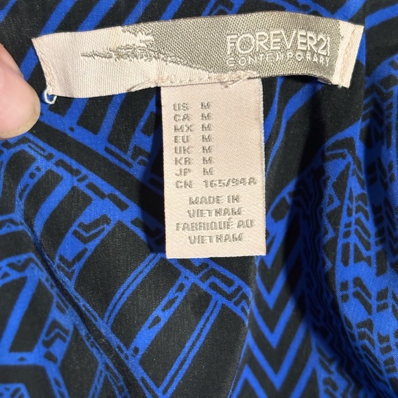 Forever 21 Blue and Black Mini Dress - Picture 2 of 8